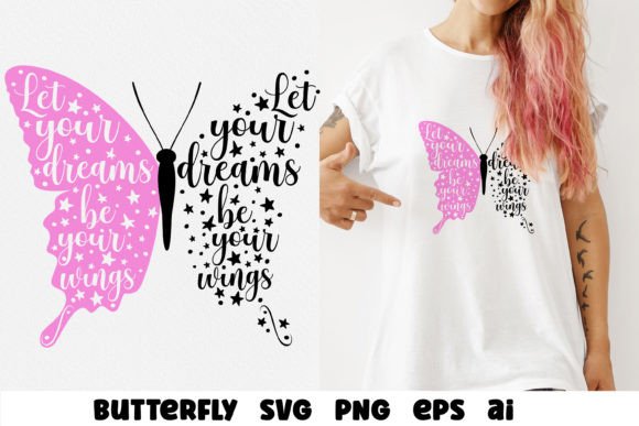 Butterfly Quote SVG: Graphics for Crafts & Creative Brands