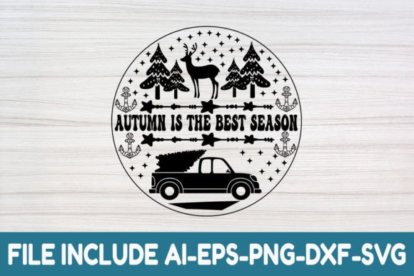 Christmas Quote SVG Design: Autumn Graphics for Crafts