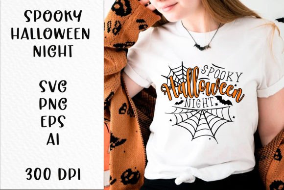 Spooky Halloween Night Quote SVG File: Crafts & Graphics