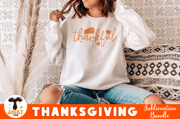 Thankful Thanksgiving Quote SVG Design for Crafts & Graphics
